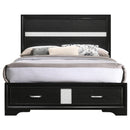  Coaster Furniture Miranda 206361F 51-inch Wood Full Storage Panel Bed - Black IMAGE 4