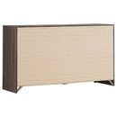  Coaster Furniture Brantford 207043 6-Drawer Dresser - Barrel Oak IMAGE 5
