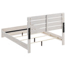  Coaster Furniture Brantford 207051Q Wood Queen Panel Bed - Coastal White IMAGE 3