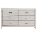  Coaster Furniture Brantford 207053 6-Drawer Dresser - Coastal White IMAGE 2