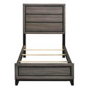  Coaster Furniture Watson 212421T Wood Twin Panel Bed - Grey Oak IMAGE 3