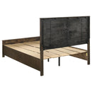  Coaster Furniture Woodmont 222631Q Wood Queen Storage Panel Bed - Rustic Golden Brown IMAGE 4
