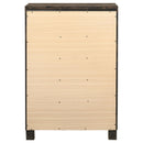  Coaster Furniture Woodmont 222635 5-Drawer Bedroom Chest - Rustic Golden Brown IMAGE 6