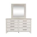  Liberty Furniture Industries Inc. Modern Farmhouse 406W-BR-DM Dresser & Mirror - White IMAGE 1