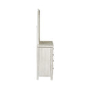  Liberty Furniture Industries Inc. Modern Farmhouse 406W-BR-DM Dresser & Mirror - White IMAGE 4
