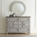  Liberty Furniture Industries Inc. Heartland 6-Drawer Dresser with Mirror 824-BR-ODM IMAGE 1