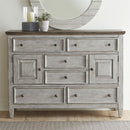  Liberty Furniture Industries Inc. Heartland 6-Drawer Dresser with Mirror 824-BR-ODM IMAGE 3