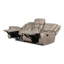 New Classic Furniture Roswell Reclining Fabric and Leather Look Sofa U4227-30-PTR IMAGE 4