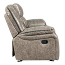  New Classic Furniture Roswell Reclining Fabric and Leather Look Loveseat U4227-25-PTR IMAGE 6