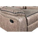  New Classic Furniture Roswell Reclining Fabric and Leather Look Loveseat U4227-25-PTR IMAGE 7