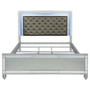  Coaster Furniture Gunnison 223211KE Wood Eastern King LED Panel Bed - Silver Metallic IMAGE 3
