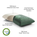  Malouf Shoulder Zoned Dough™ + CBD Oil Pillow (Queen) IMAGE 3