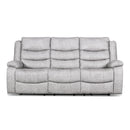  New Classic Furniture Granada Reclining Fabric and Leather Look Sofa U1598-30-AGY IMAGE 1
