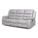  New Classic Furniture Granada Reclining Fabric and Leather Look Sofa U1598-30-AGY IMAGE 2