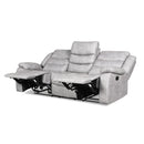  New Classic Furniture Granada Reclining Fabric and Leather Look Sofa U1598-30-AGY IMAGE 4