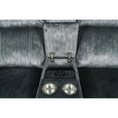  New Classic Furniture Tango U396-25P1-SHW Power Console Loveseat with Speaker - Shadow IMAGE 9