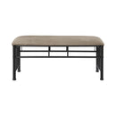 Coaster Furniture Livingston 301396 Microfiber Upholstered Bench - Brown and Bronze IMAGE 2