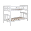  Coaster Furniture Chapman 460244N Wood Twin Over Twin Bunk Bed - White IMAGE 1