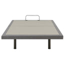  Coaster Furniture Negan 350132Q Queen Adjustable Bed Base - Grey and Black IMAGE 4