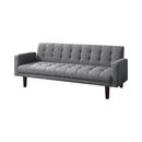  Coaster Furniture Sommer 360150 Upholstered Tufted Convertible Sofa Bed - Grey IMAGE 1