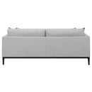  Coaster Furniture Apperson 508681 Upholstered Track Arm Sofa - Light Grey IMAGE 6