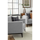  Coaster Furniture Apperson 508683 Upholstered Track Arm Accent Chair - Light Grey IMAGE 1