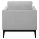  Coaster Furniture Apperson 508683 Upholstered Track Arm Accent Chair - Light Grey IMAGE 7