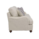  Coaster Furniture Glenn 511092 Upholstered English Arm Loveseat - Light Grey and Blue IMAGE 4
