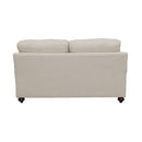  Coaster Furniture Glenn 511092 Upholstered English Arm Loveseat - Light Grey and Blue IMAGE 5