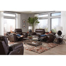  Catnapper Costa 64072 Power Reclining Loveseat - Chocolate IMAGE 5