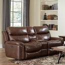  Catnapper Ceretti 64889 Power Reclining Loveseat - Brown IMAGE 1