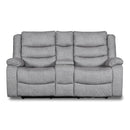  New Classic Furniture Granada Power Reclining Fabric and Leather Look Loveseat U1598-25P1-AGY IMAGE 1