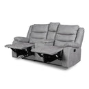  New Classic Furniture Granada Power Reclining Fabric and Leather Look Loveseat U1598-25P1-AGY IMAGE 3