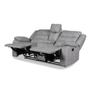  New Classic Furniture Granada Power Reclining Fabric and Leather Look Loveseat U1598-25P1-AGY IMAGE 4