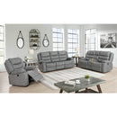  New Classic Furniture Granada Power Reclining Fabric and Leather Look Loveseat U1598-25P1-AGY IMAGE 9