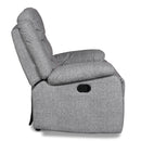  New Classic Furniture Granada Power Glider Fabric and Leather Look Recliner U1598-13P1-AGY IMAGE 6