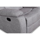 New Classic Furniture Granada Power Glider Fabric and Leather Look Recliner U1598-13P1-AGY IMAGE 7