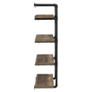 Coaster Furniture Elmcrest 804426 24-inch 4-shelf Wall Bookshelf - Rustic Oak IMAGE 8
