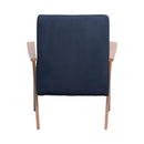  Coaster Furniture Cheryl 905415 Upholstered Wood Arm Accent Chair - Dark Blue IMAGE 4
