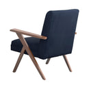  Coaster Furniture Cheryl 905415 Upholstered Wood Arm Accent Chair - Dark Blue IMAGE 6