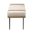  Coaster Furniture Austin 910258 Fabric Upholstered Accent Bench - Beige IMAGE 3