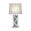  Coaster Furniture Carmen 920141 32-inch Tapered Shade Mirrored Table Lamp - Silver IMAGE 4