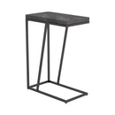  Coaster Furniture Sergio 931146 Engineered Wood C-Shaped Sofa Side Table - Rustic Grey IMAGE 6