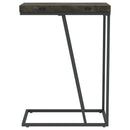  Coaster Furniture Carly 931156 Expandable Engineered Wood C-Shaped Side Table - Grey IMAGE 5