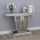  Coaster Furniture Crocus 951786 Rectangular Mirrored Entryway Console Table - Silver IMAGE 7