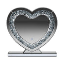  Coaster Furniture Euston 961528 Heart Shaped Vanity Mirror - Silver IMAGE 4