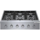 Bosch 36-inch Built-in Gas Rangetop with OptiSim® Burner RGM8658UC IMAGE 1