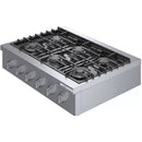  Bosch 36-inch Built-in Gas Rangetop with OptiSim® Burner RGM8658UC IMAGE 4