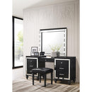  New Classic Furniture Valentino BA9698B Vanity Mirror - Black IMAGE 2
