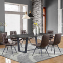  Coaster Furniture Aiken 107853 Upholstered Dining Side Chair - Brown IMAGE 10
